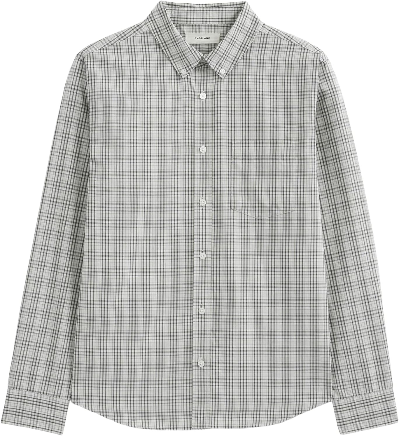 image:imageEverlane Mens Washed Poplin Shirt Organic Cotton PreShrunk Standard Fit ButtonDown ShirtSkywritingMulti