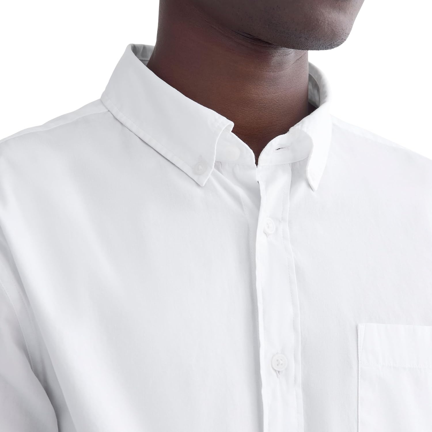 image:imageEverlane Mens Washed Poplin Shirt Organic Cotton PreShrunk Standard Fit ButtonDown ShirtWhite