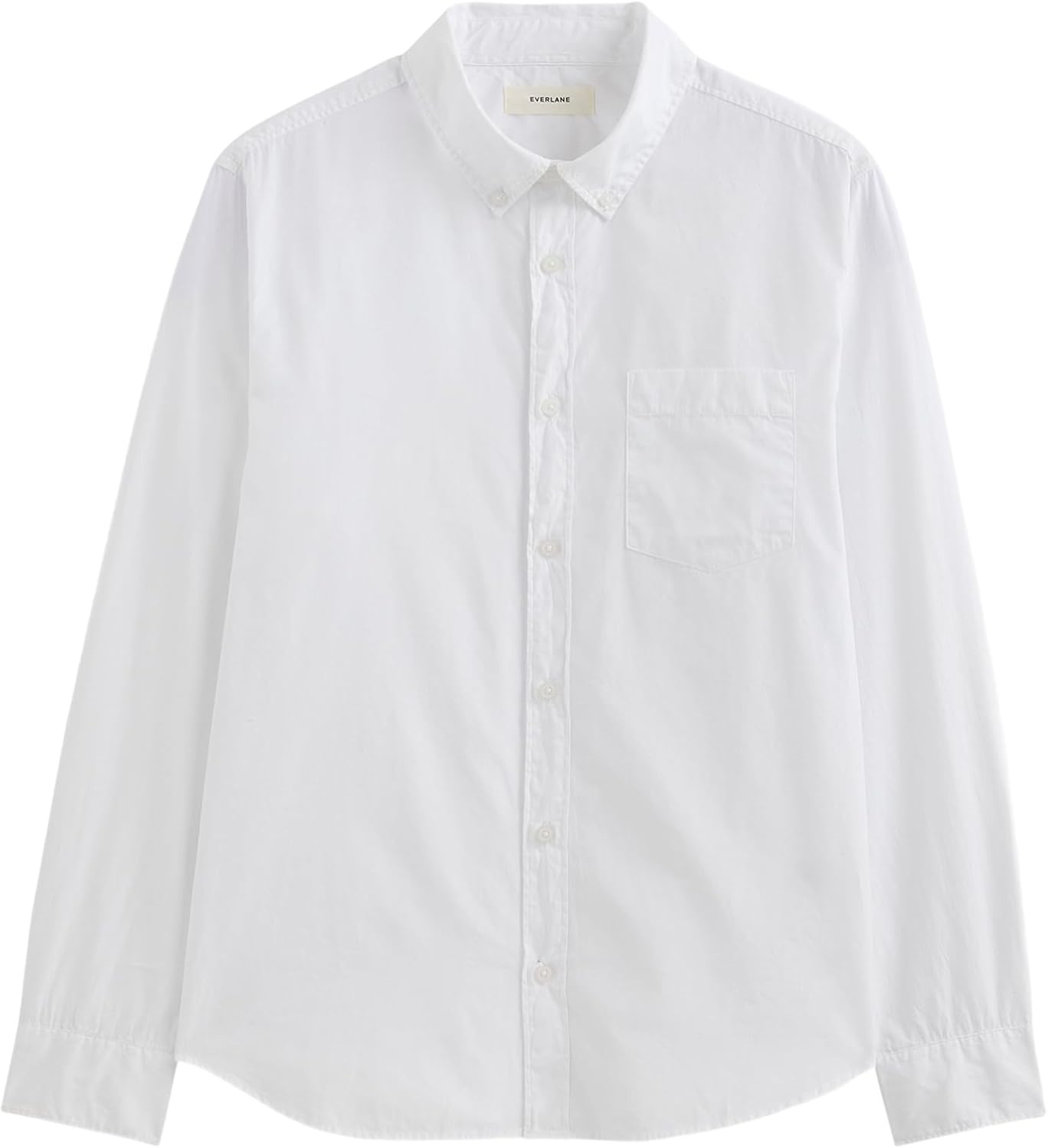 image:imageEverlane Mens Washed Poplin Shirt Organic Cotton PreShrunk Standard Fit ButtonDown ShirtWhite