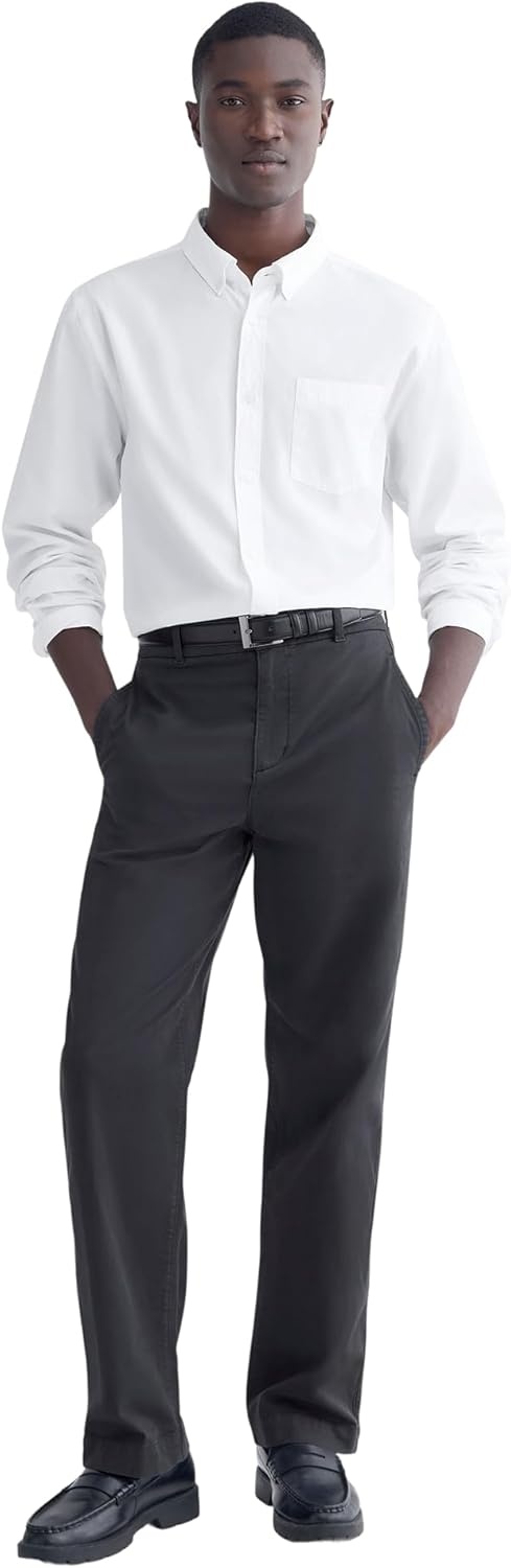 image:imageEverlane Mens Washed Poplin Shirt Organic Cotton PreShrunk Standard Fit ButtonDown ShirtWhite