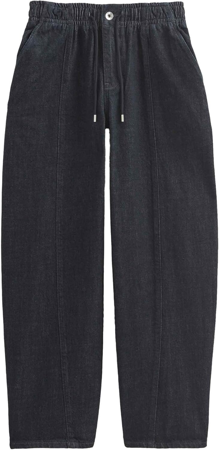 image:imageEverlane Womens Everlane The Drawstring Baggy JeanDark Indigo