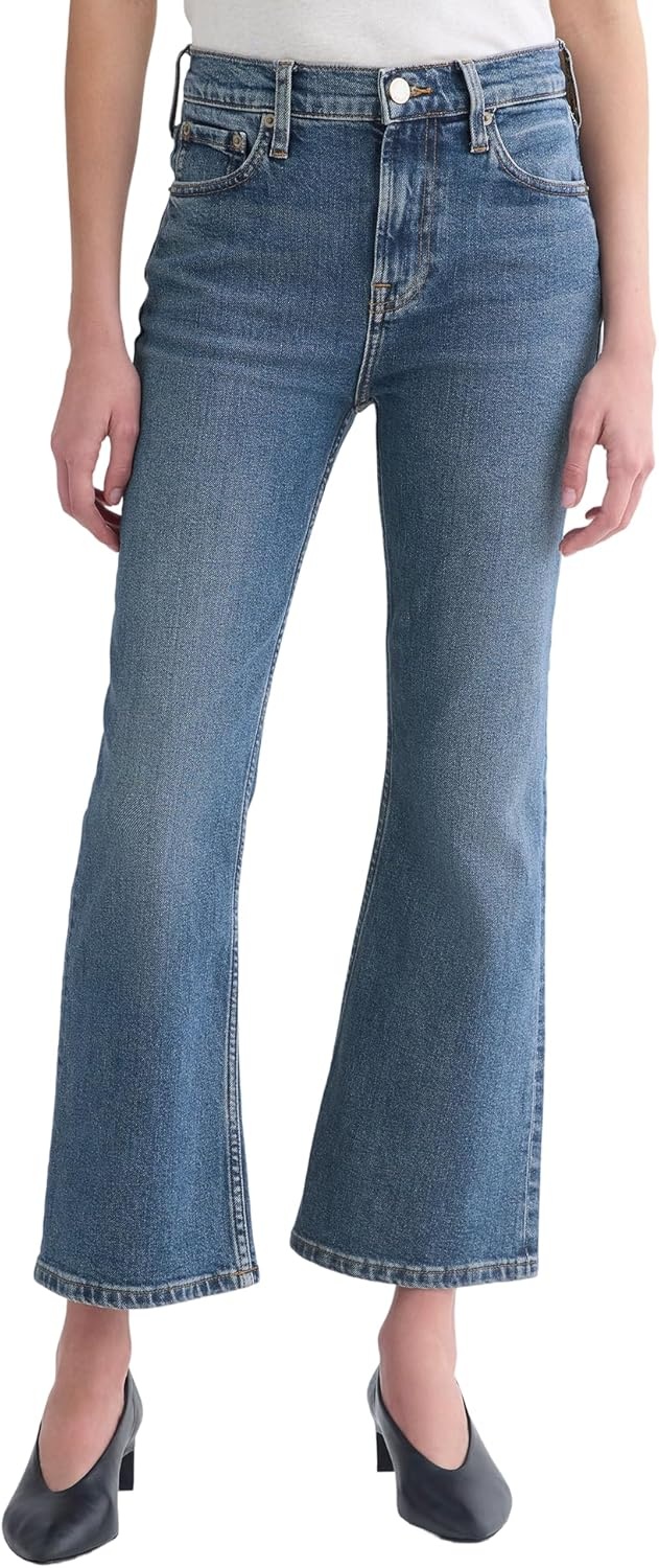 image:imageEverlane Womens HighRise Kick Flare JeanWashed Indigo