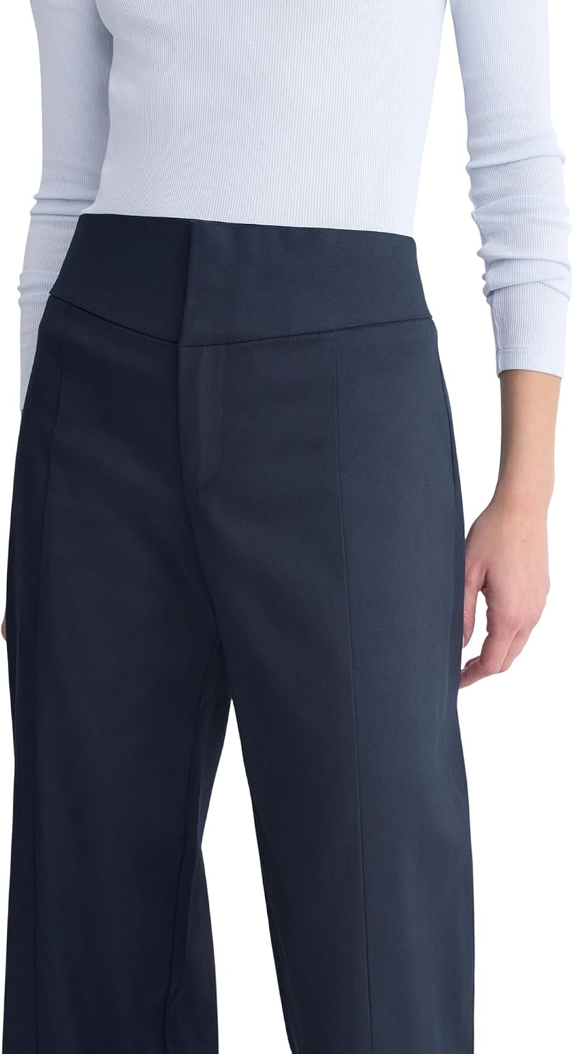 image:imageEverlane Womens Tailored Drape Seam Pant Ankle Length Organic Cotton Modal BlendNavy
