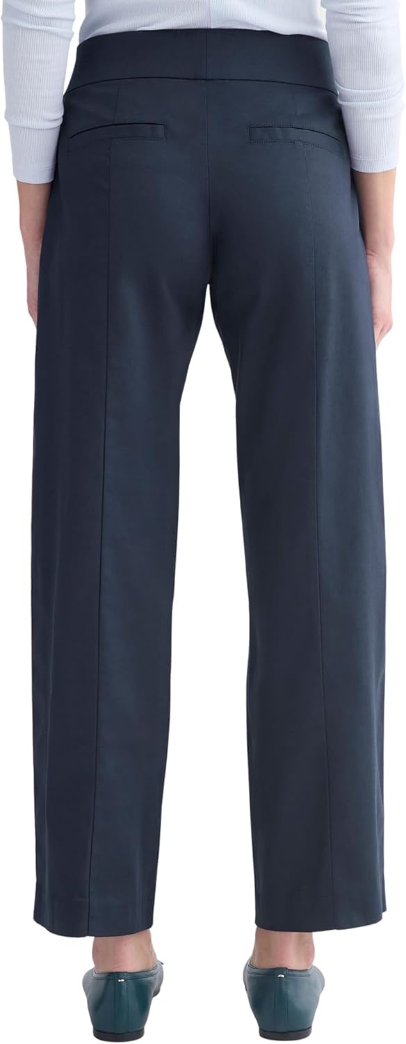 image:imageEverlane Womens Tailored Drape Seam Pant Ankle Length Organic Cotton Modal BlendNavy