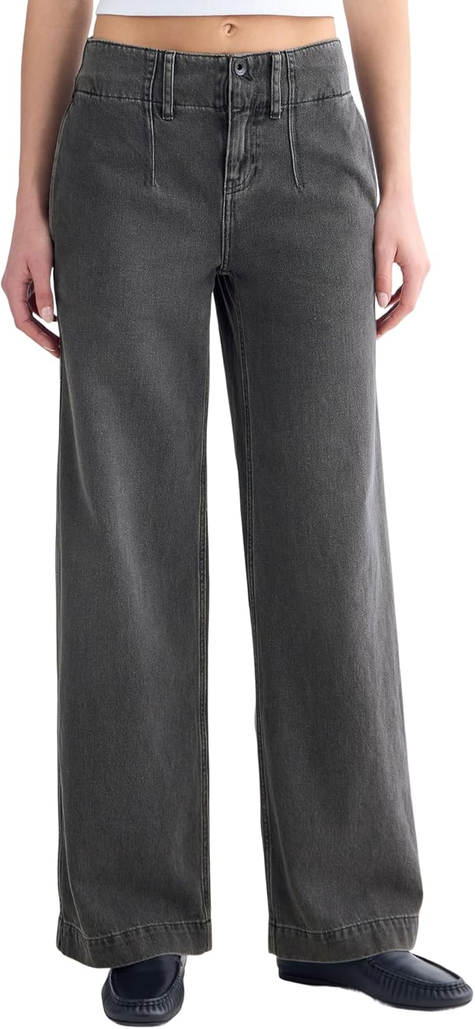 image:imageEverlane Womens The MidRise Trouser JeanBlack