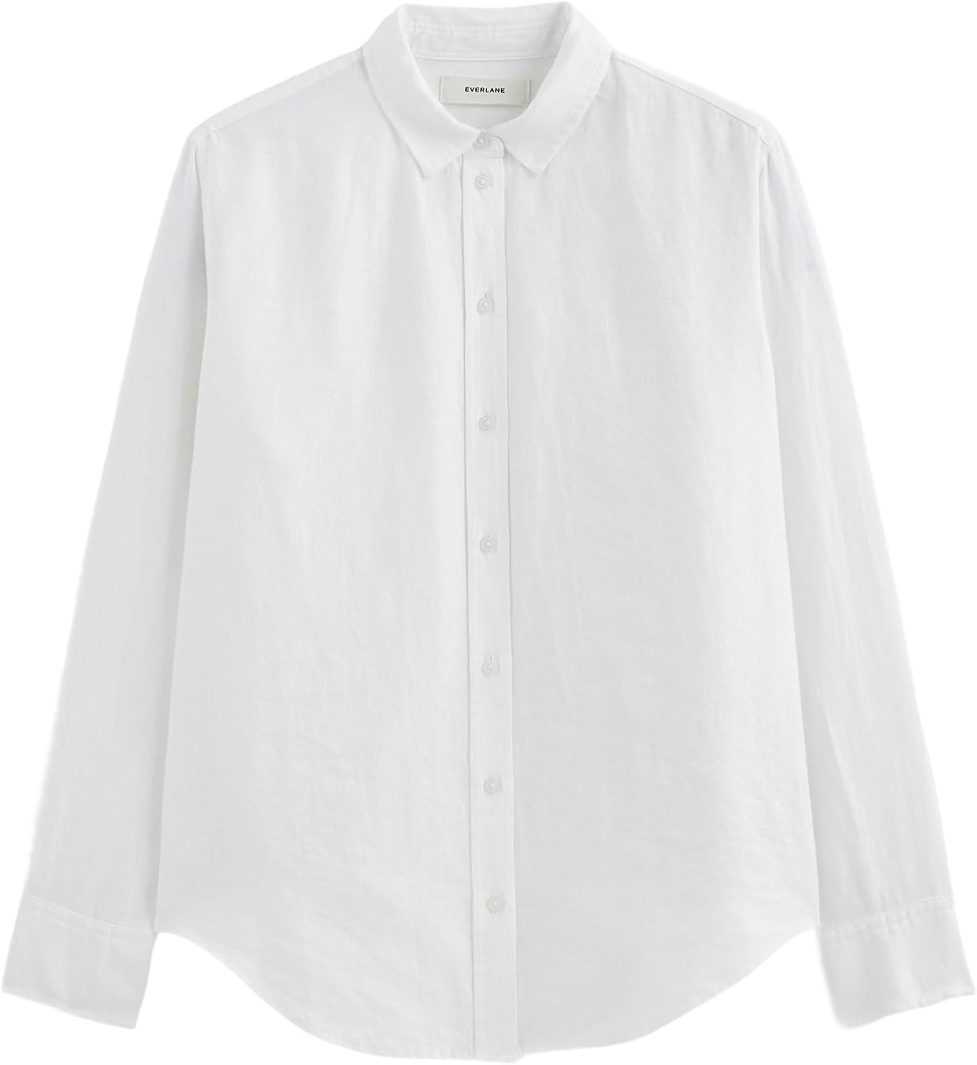 image:imageEverlane Womens The MustHave Linen Shirt Relaxed Fit ButtonDown in Certified European Flax LinenWhite