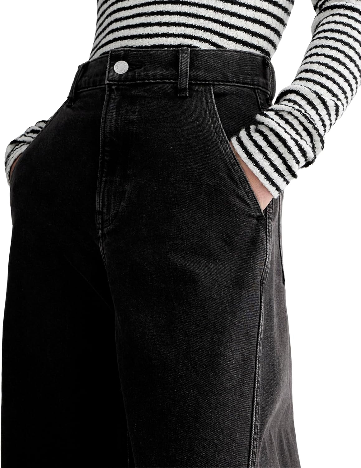 image:imageEverlane Womens The Wayhigh Twist Curve JeanWashed Black