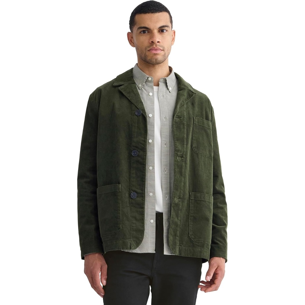 image:imageEverlane Mens Everlane Fine Wale Corduroy Chore BlazerDark Forest
