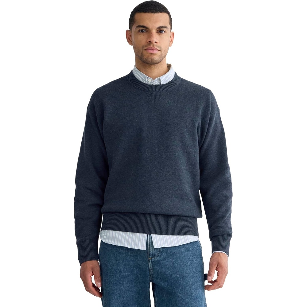 image:imageEverlane Mens Everlane Luxe Merino DoubleKnit SweaterIndigo
