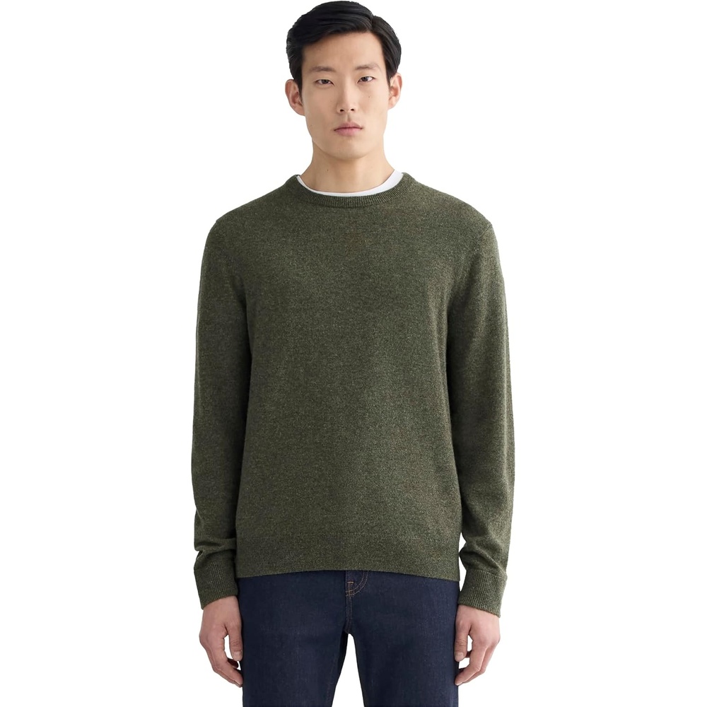 image:imageEverlane Mens Everlane The Cashmere CrewHeathered Army Green