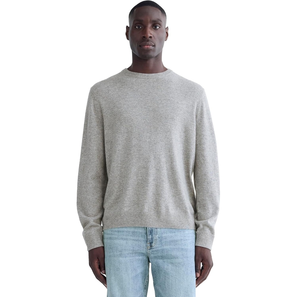 image:imageEverlane Mens Everlane The Cashmere CrewLight Heather Grey