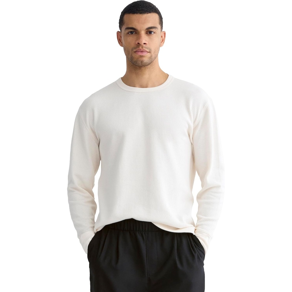 image:imageEverlane Mens Everlane Thermal Crew in Cozy WaffleBone