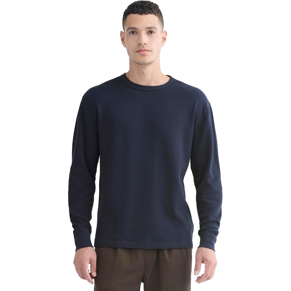 image:imageEverlane Mens Everlane Thermal Crew in Cozy WaffleNavy