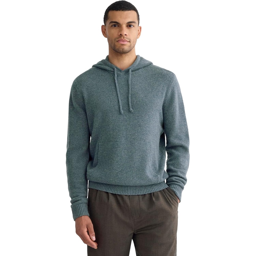 image:imageEverlane Mens Everlane the Felted Merino HoodieHeather Midnight Navy