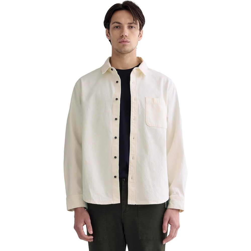 image:imageEverlane Mens The Canvas Organic Cotton OvershirtBone