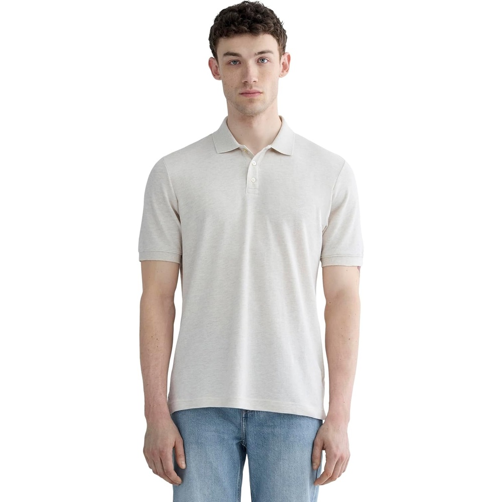 image:imageEverlane Mens The Pique PoloHeathered Oat