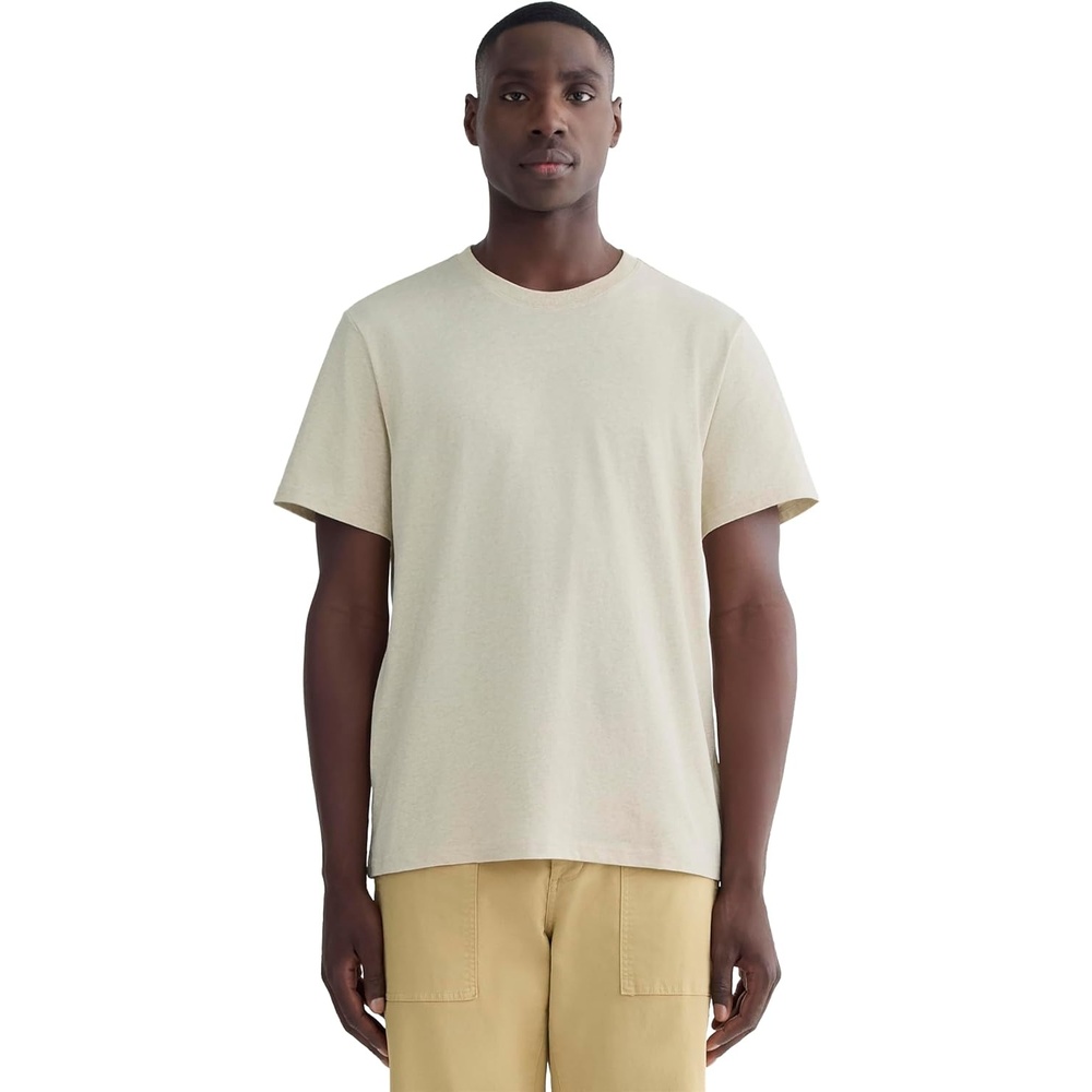 image:imageEverlane Mens The PremiumWeight Crew UniformHeathered Cashew