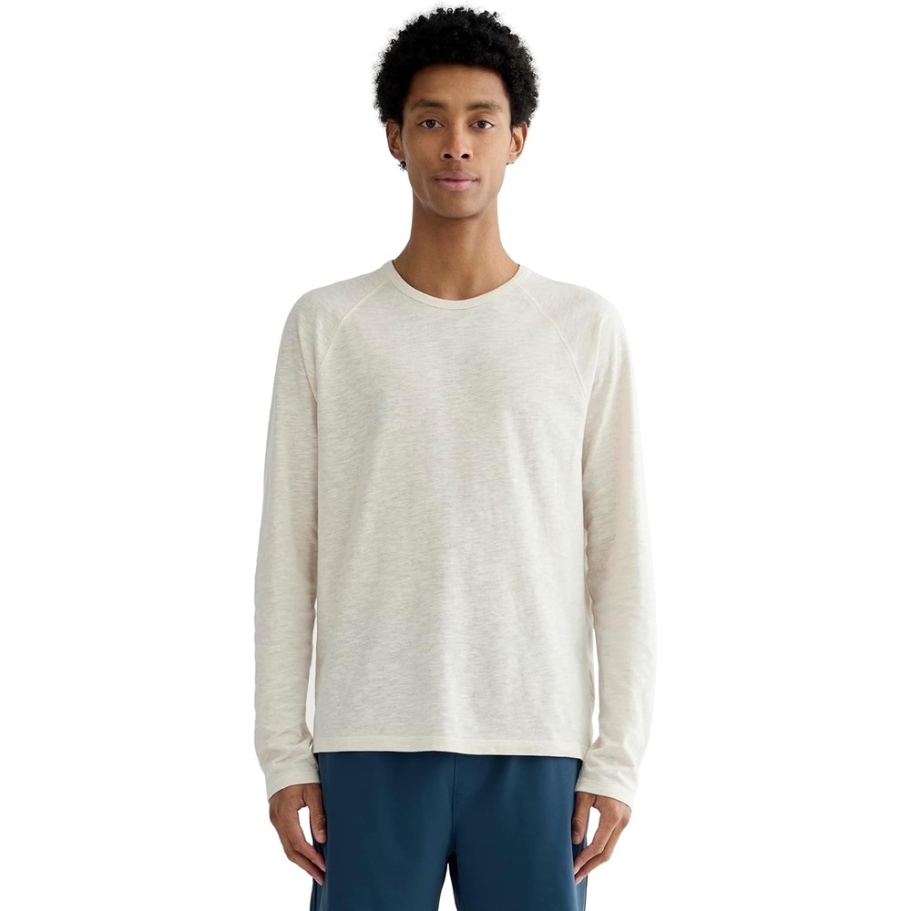 image:imageEverlane Mens The Rec LongSleeve CrewHeathered Oat