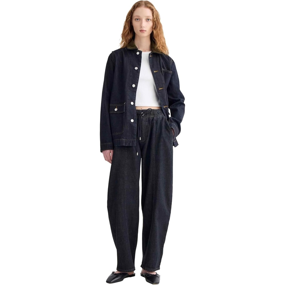 image:imageEverlane Womens Everlane The Drawstring Baggy JeanDark Indigo