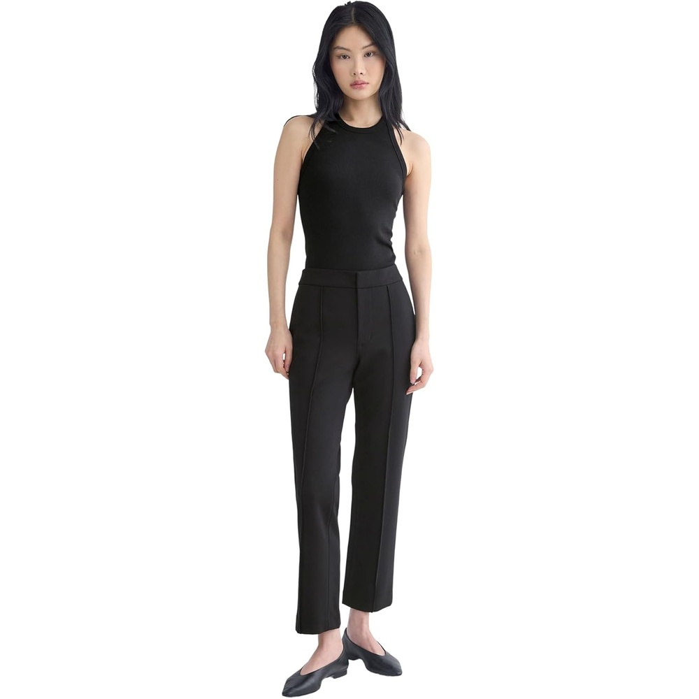 image:imageEverlane Womens Slim Trouser in Ponte  Pintuck Tailored Dress Pant Viscose BlendBlack