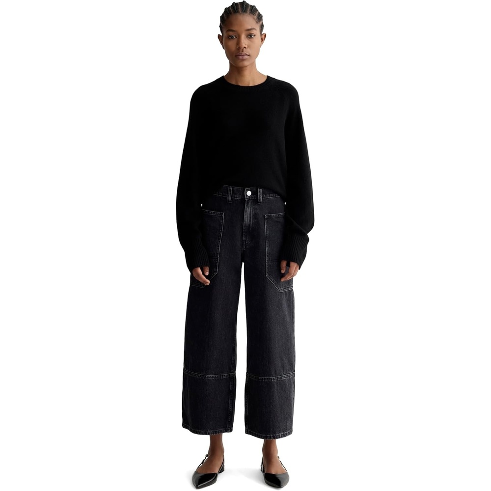 image:imageEverlane Womens The Wayhigh Gardener Cropped JeanWashed Black