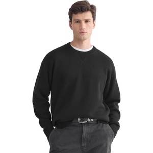 Everlane Men’s Everlane Luxe Merino Double-Knit Sweater(Black)