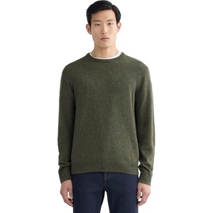 Everlane Men’s Everlane The Cashmere Crew(Heathered Army Green)