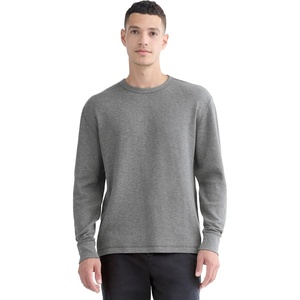 Everlane Men’s Everlane Thermal Crew in Cozy Waffle(Heathered Charcoal)