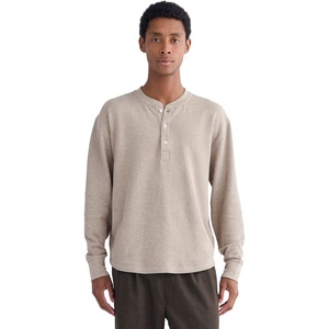 Everlane Men’s Everlane Thermal Henley in Cozy Waffle(Heathered Oatmeal)