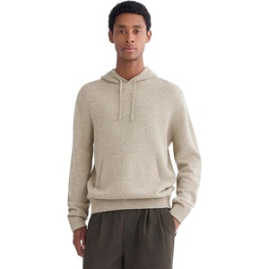 Everlane Men’s Everlane the Felted Merino Hoodie(Heather Gravel)