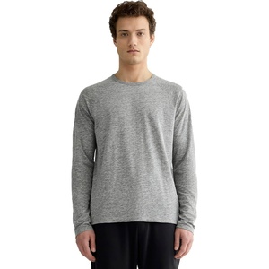 Everlane Men’s The Rec Long-Sleeve Crew(Heathered Grey)