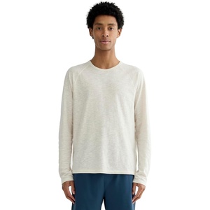 Everlane Men’s The Rec Long-Sleeve Crew(Heathered Oat)