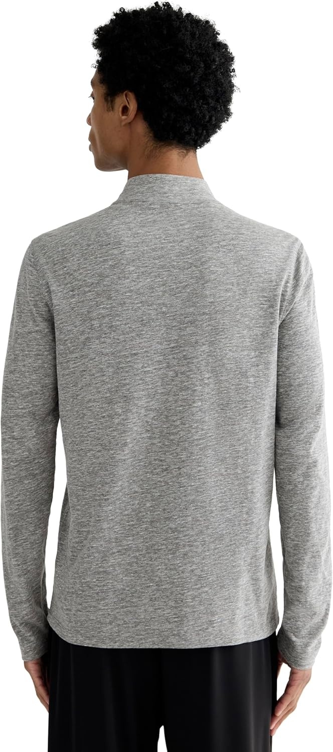 image:imageEverlane Mens The Rec QuarterZipHeathered Grey