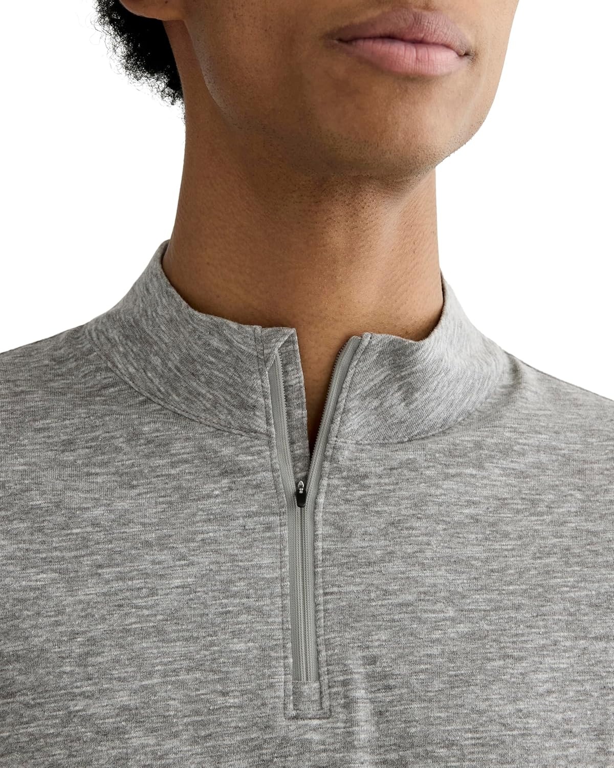 image:imageEverlane Mens The Rec QuarterZipHeathered Grey