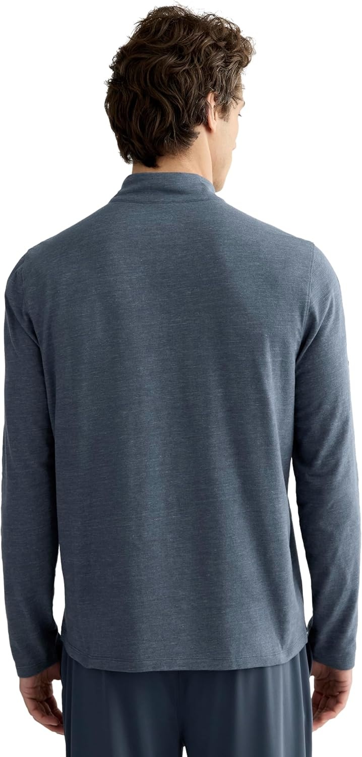 image:imageEverlane Mens The Rec QuarterZipHeathered Navy