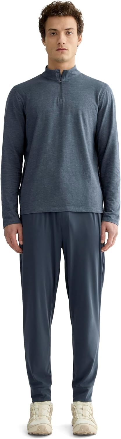 image:imageEverlane Mens The Rec QuarterZipHeathered Navy