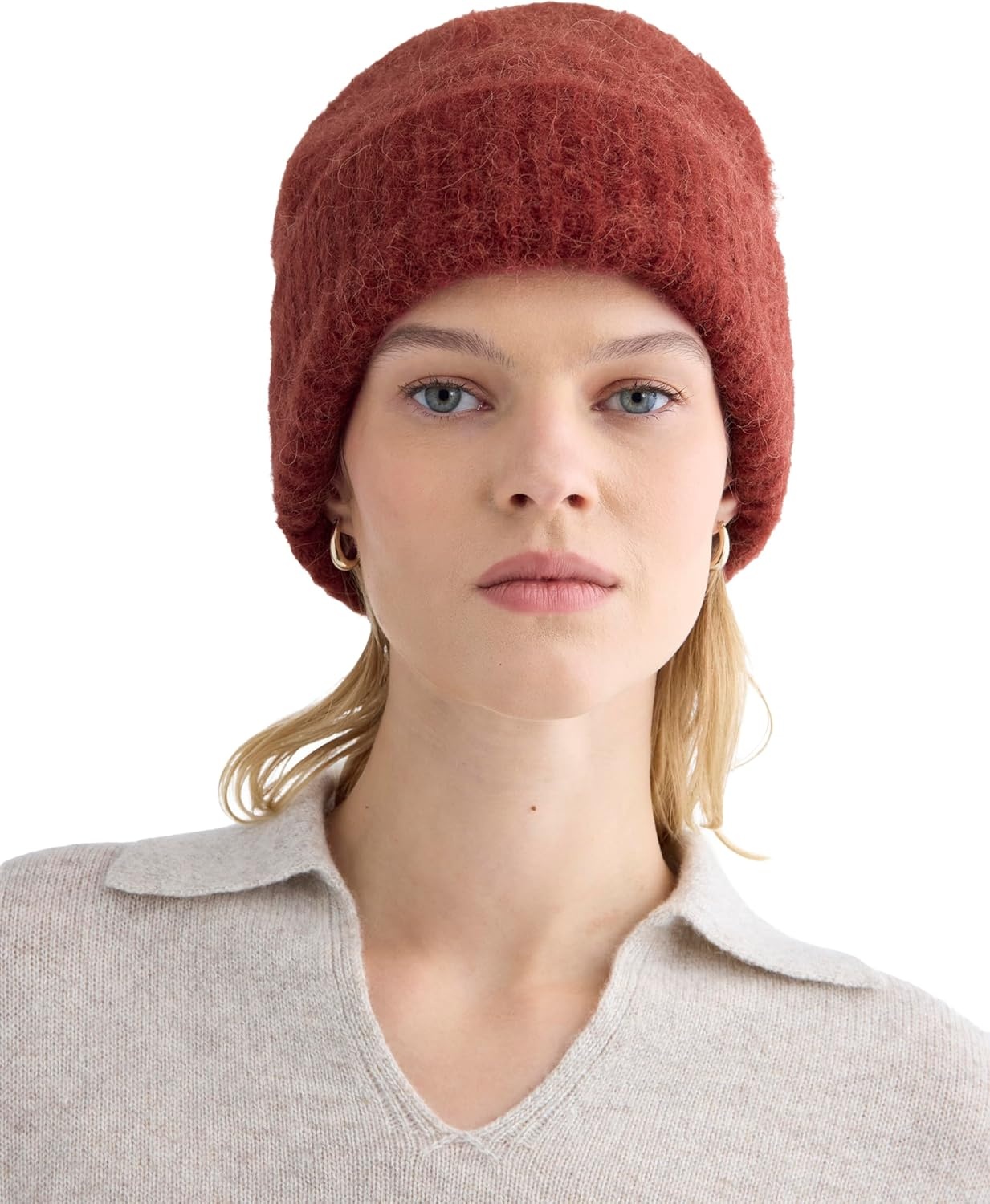 image:imageEverlane Unisex Adult Everlane Plush Alpaca BeanieMerlot