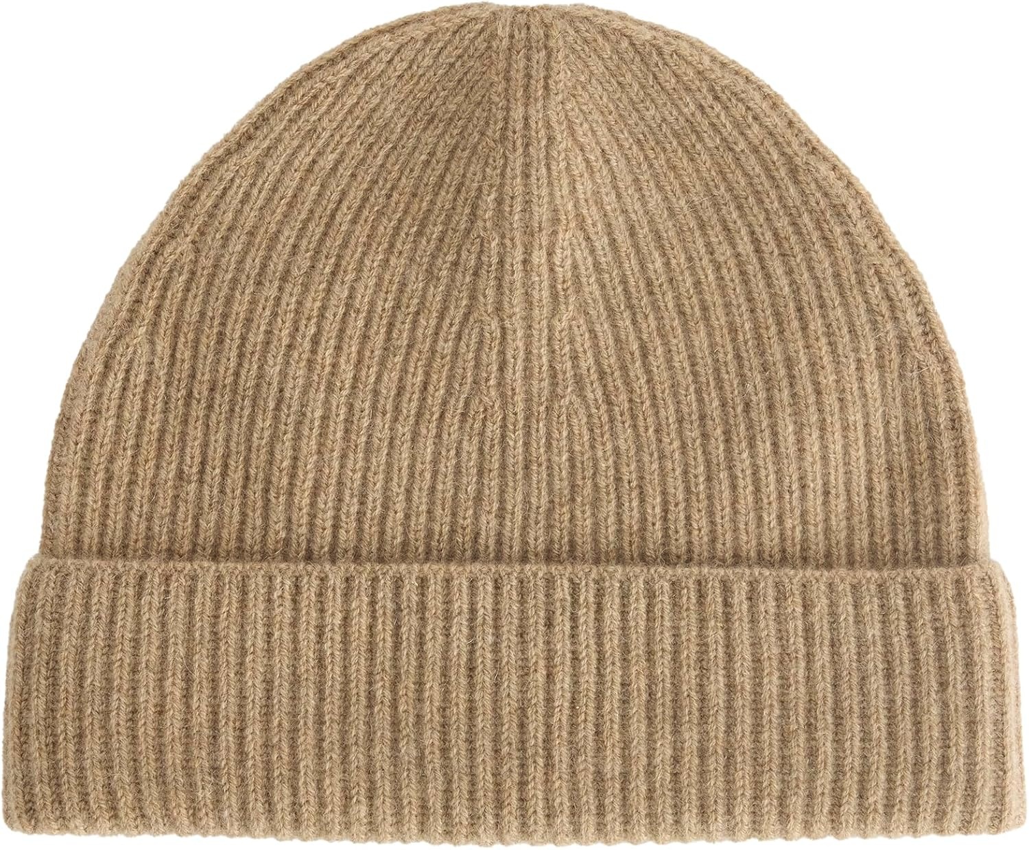 image:imageEverlane Unisex Adult Everlane The Cashmere Ribbed BeanieDark Heathered Camel