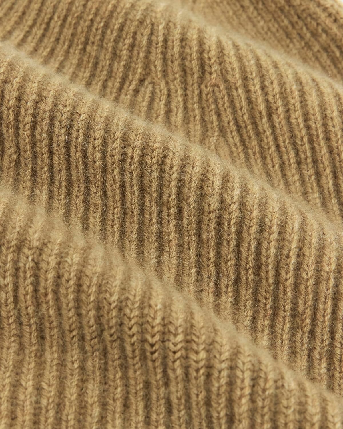 image:imageEverlane Unisex Adult Everlane The Cashmere Ribbed BeanieDark Heathered Camel