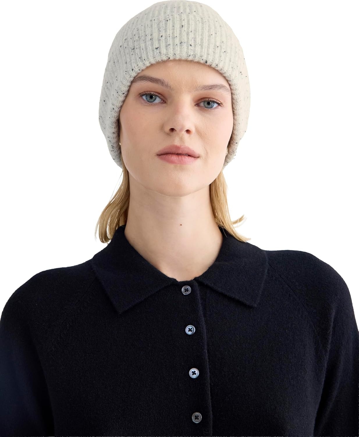 image:imageEverlane Unisex Adult Everlane The Cashmere Ribbed BeanieFrost Donegal