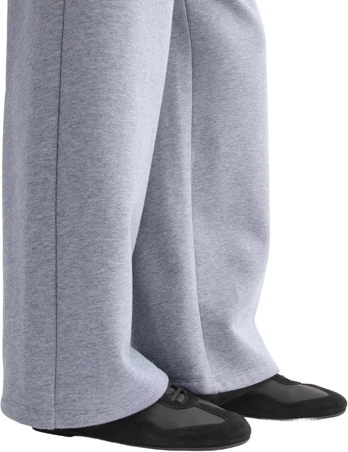 image:imageEverlane Womens Ballet Sneaker Italian Suede and GRS Recycled Nylon Runner with Ballet Scrunch HeelBlack Suede