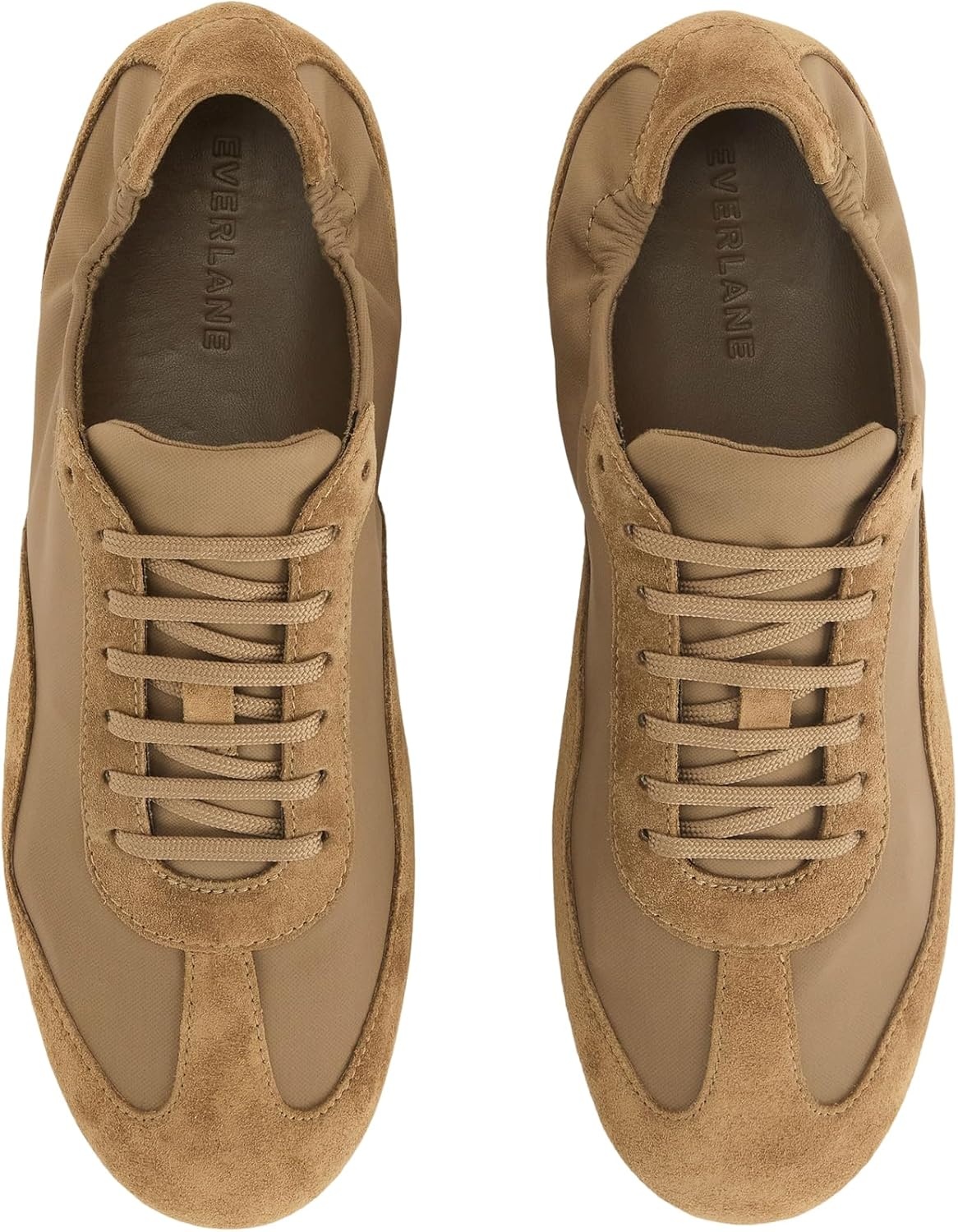 image:imageEverlane Womens Ballet Sneaker Italian Suede and GRS Recycled Nylon Runner with Ballet Scrunch HeelFarro