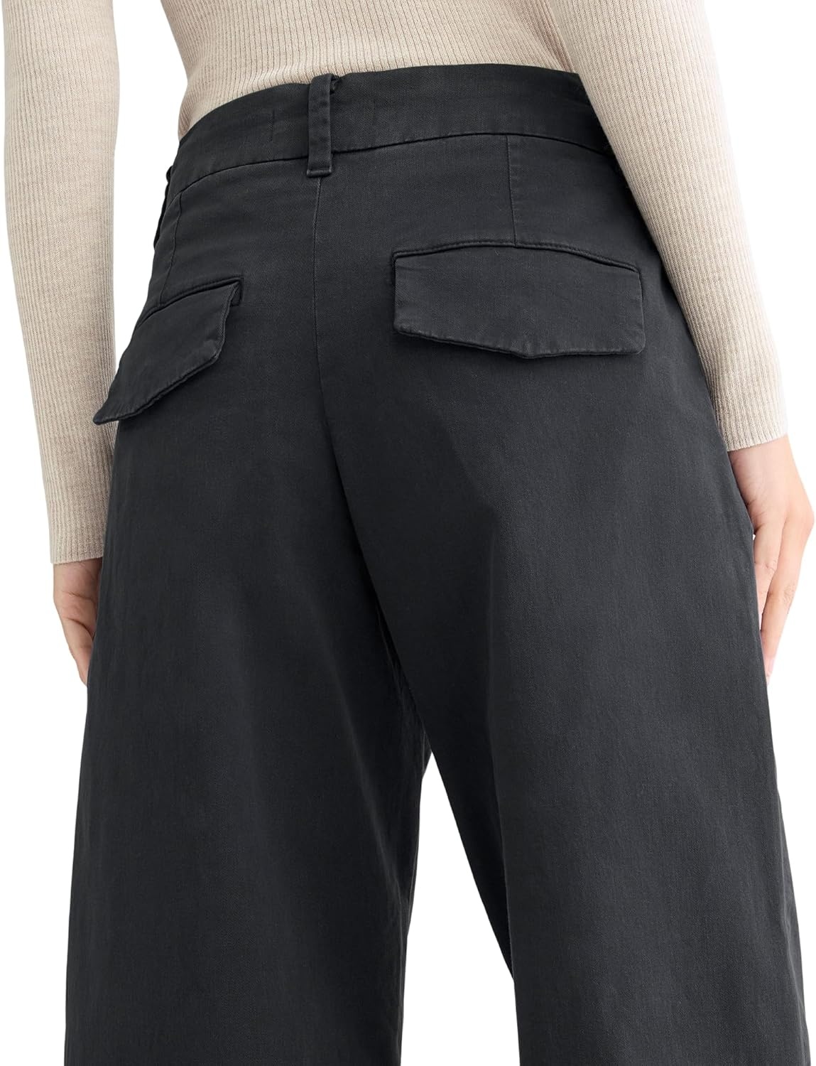 image:imageEverlane Womens Cotton Stretch Twill Chino Tapered Ankle TrouserBlack