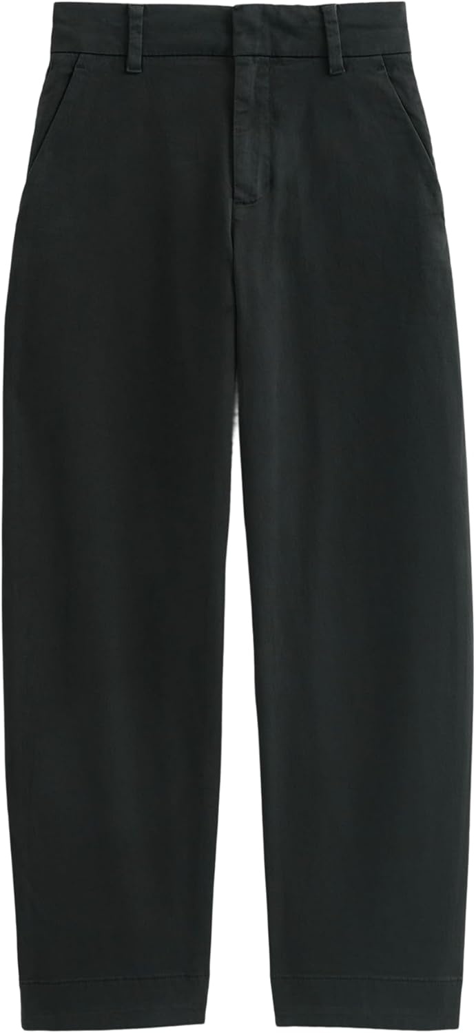 image:imageEverlane Womens Cotton Stretch Twill Chino Tapered Ankle TrouserBlack