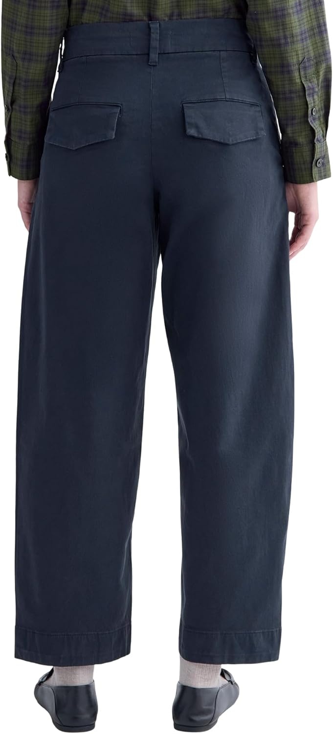 image:imageEverlane Womens Cotton Stretch Twill Chino Tapered Ankle TrouserNavy