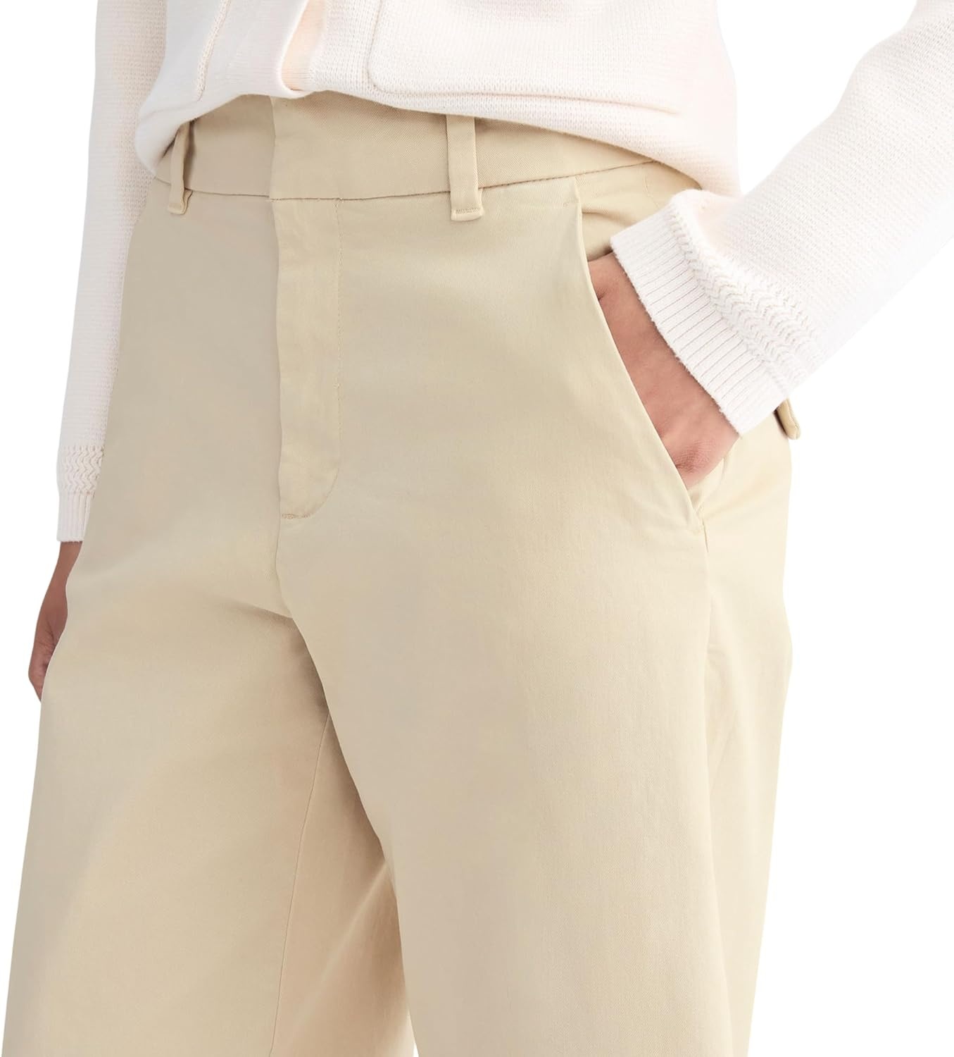 image:imageEverlane Womens Cotton Stretch Twill Chino Tapered Ankle TrouserPeyote