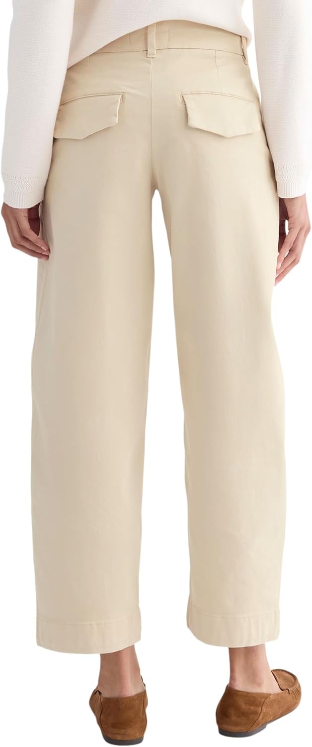 image:imageEverlane Womens Cotton Stretch Twill Chino Tapered Ankle TrouserPeyote