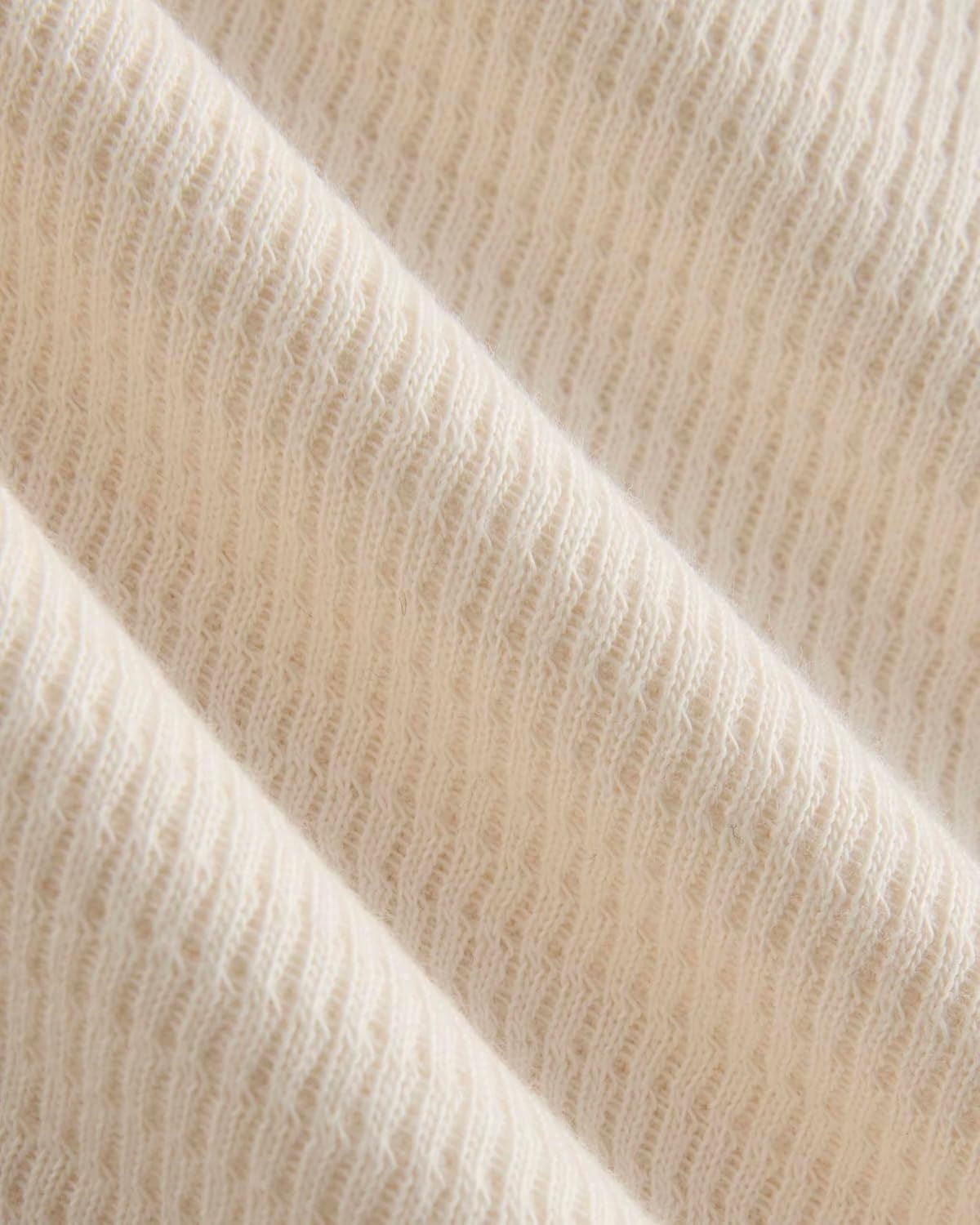 image:imageEverlane Womens Everlane Boxy Henley in Cozy WaffleBone