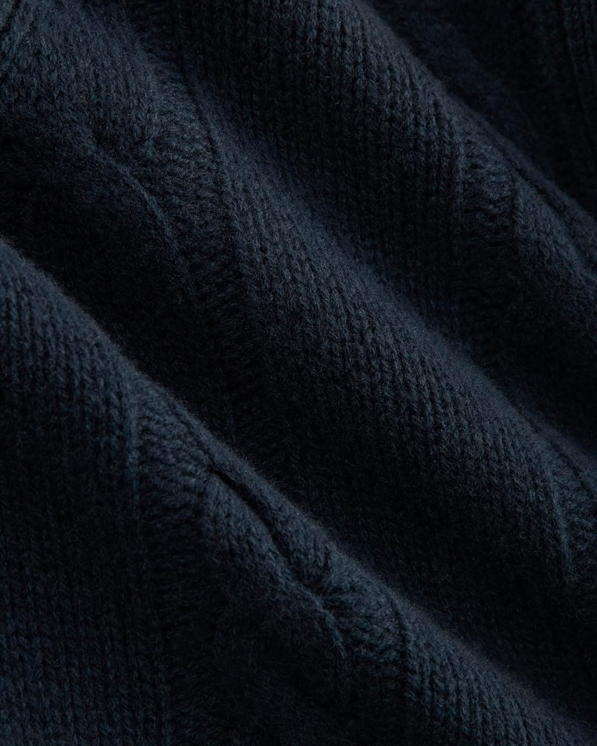 image:imageEverlane Womens Everlane Cable Cardigan in Extrafine Luxe MerinoNavy