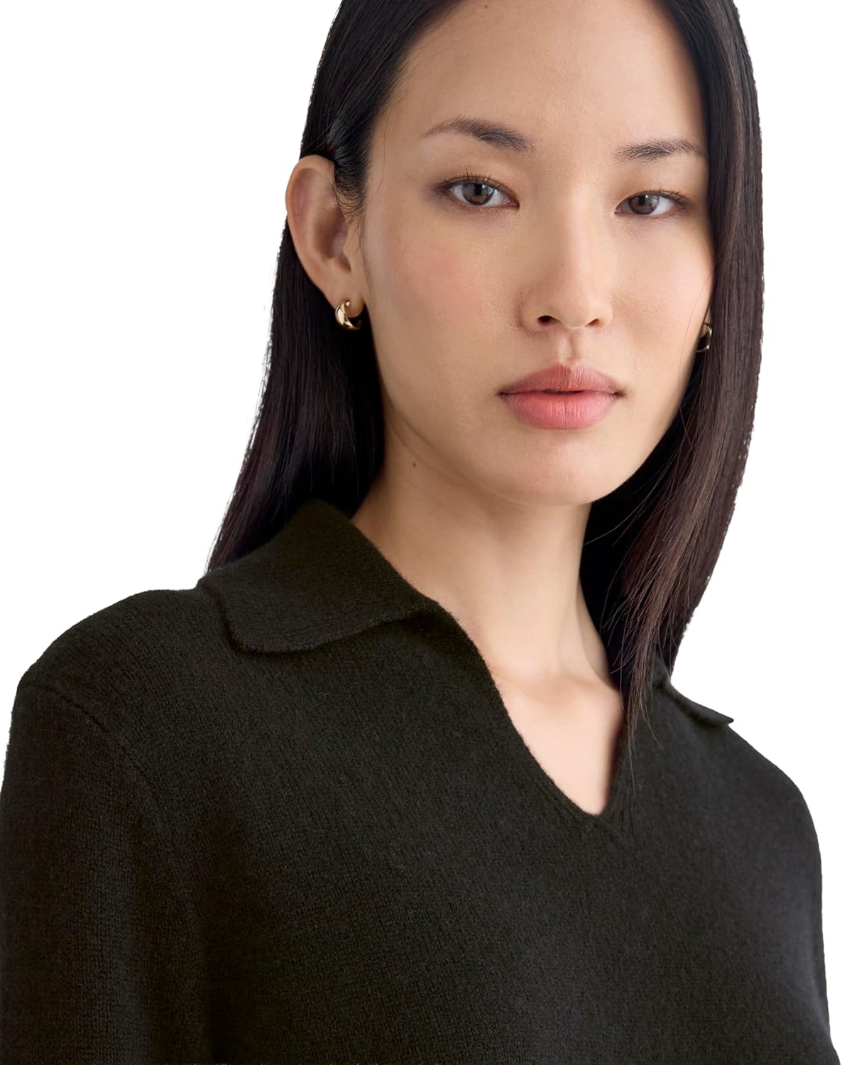 image:imageEverlane Womens Everlane Cashmere Polo SweaterBlack